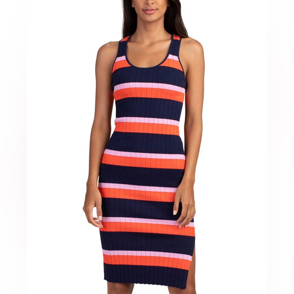 NWT Trina Turk Striped Sweater Dress Size XXL